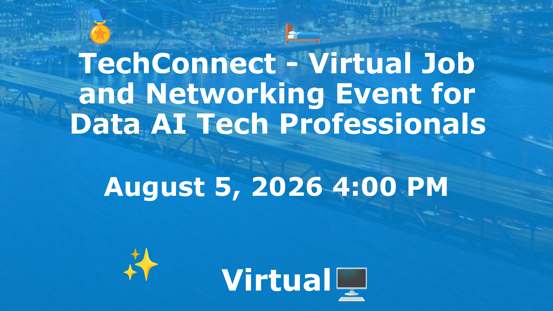 TechConnect - Virtual Job and Networking Event for Data AI Tech Professionals event image